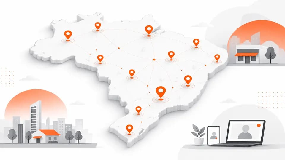 Ilustração da cobertura nacional da Base Consultoria